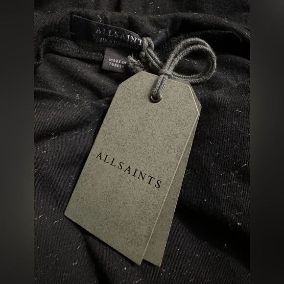 ALLSAINTS NWT Beta Shimmer Top in Black Size 2 - Picture 9 of 10